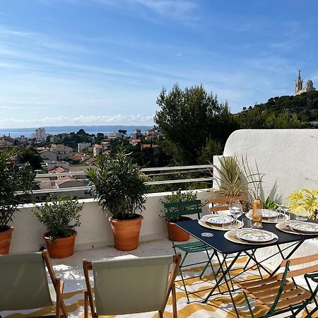 Charmant Studio-Terrasse Vue Mer Marseille Eksteriør billede
