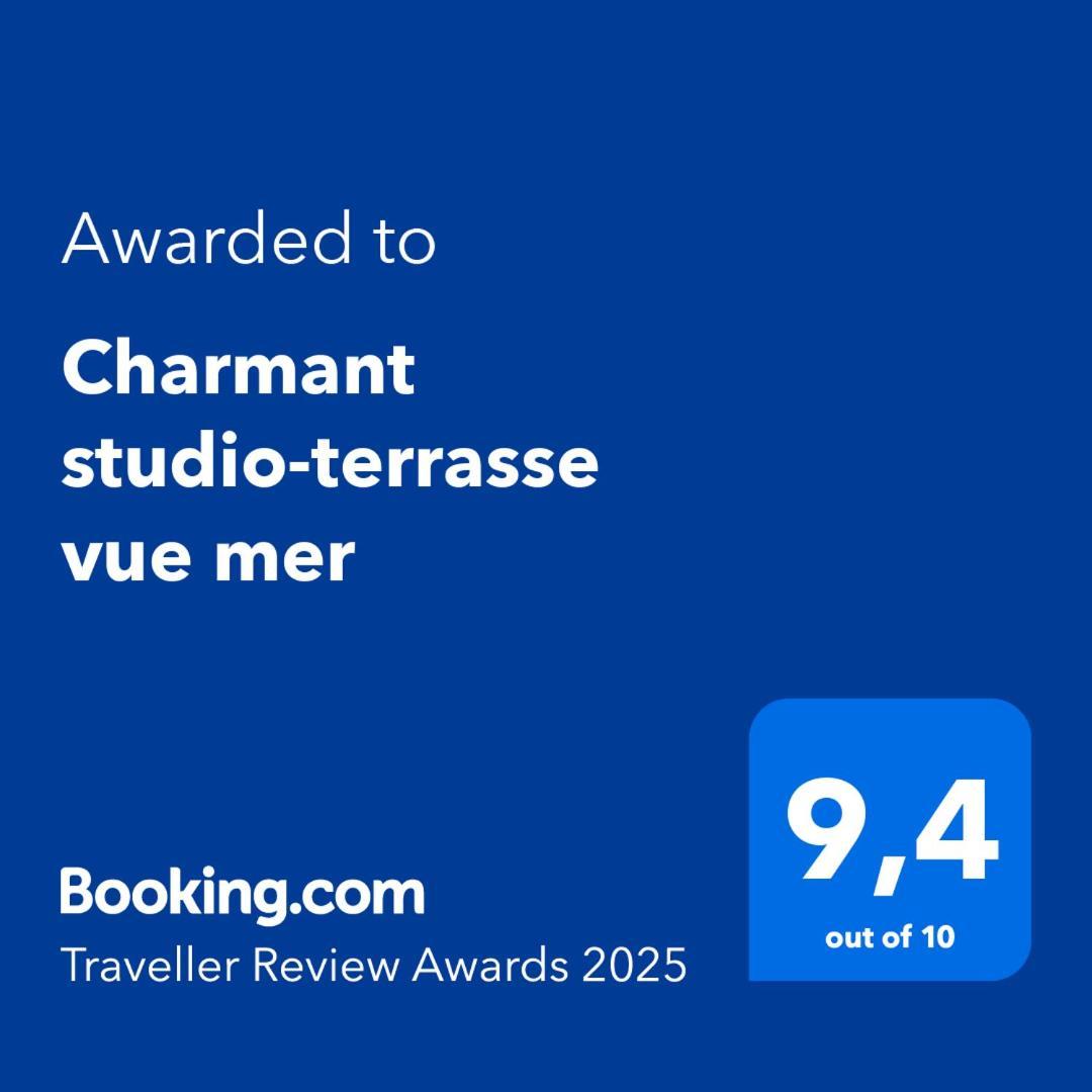 Charmant Studio-Terrasse Vue Mer Marseille Eksteriør billede